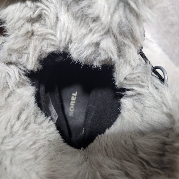 Sorel Tivoli II Women's Size US 6.5 Gray Faux Fur Waterproof Boots LL5312-089. - Picture 11 of 12